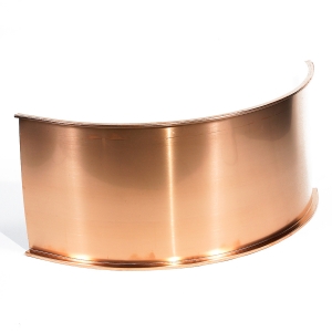 gerundete Schare aus Kupfer